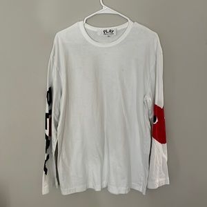 Comme Des Garcons play long sleeve tee shirt